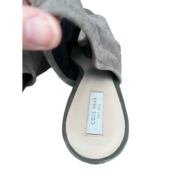 Cole Haan Gray suede slingback heels, 9M - Picture 5 of 7